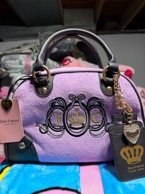 Juicy Couture Lover’s Club Bowler in Violet Tulle NWT